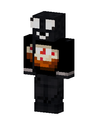 Black Masked Villain Minecraft mob skin