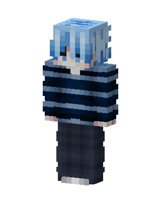Blue Player Boy skin, 3D preview