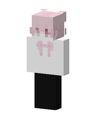Pink Bow Girl skin, 3D preview