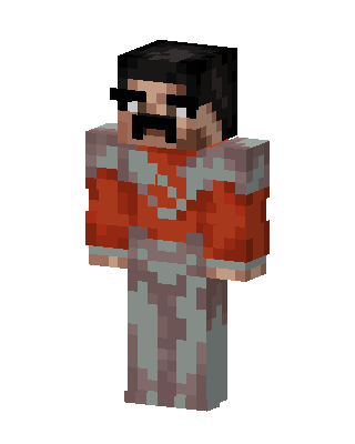 Orange Player Boy skin, 3D preview