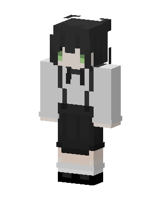 Monochrome Maid Minecraft cute skin