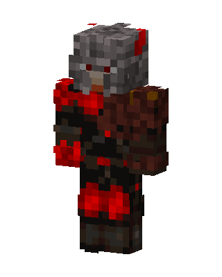 Crimson Knight skin, 3D preview