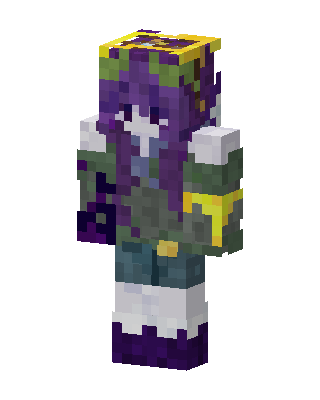Mossy Void Witch skin, 3D preview