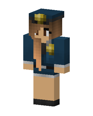 Police Officer Girl skin, 3D preview