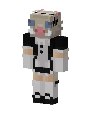 Inosuke Maid skin, 3D preview