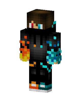 Fire And Ice Minecraft YouTuber skin