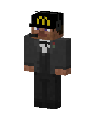 Fast Food Gentleman skin, 3D preview