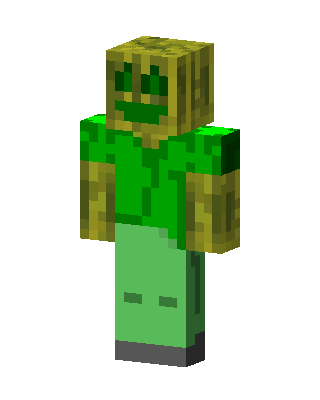 Melon Head skin, 3D preview