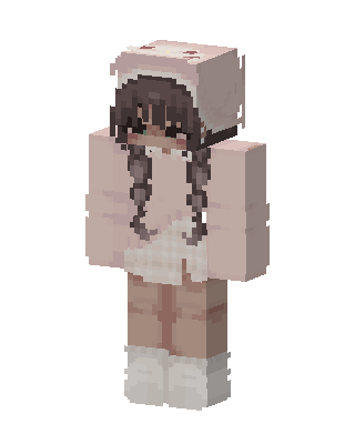 Bunny Hood Girl skin, 3D preview