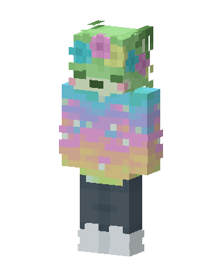 Pastel Frog Minecraft cute skin