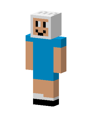 Blue Player Boy skin, 3D preview