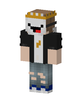 White Gamer Boy skin, 3D preview