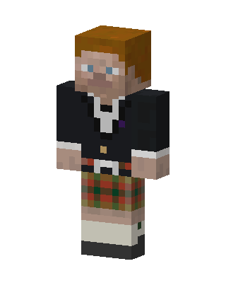 Scottish Highlander skin, 3D preview
