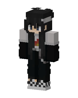Checkered Goth skin, 3D preview