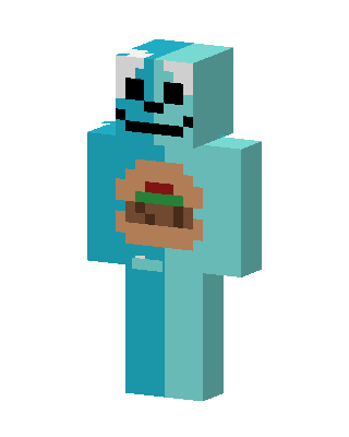 Burger Monster skin, 3D preview