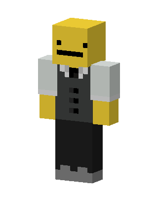 Yellow Waiter Minecraft skin