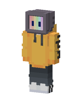 TV Head Hoodie skin, 3D preview