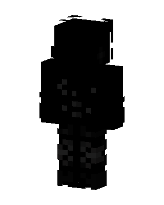 Black Mob Boy skin, 3D preview