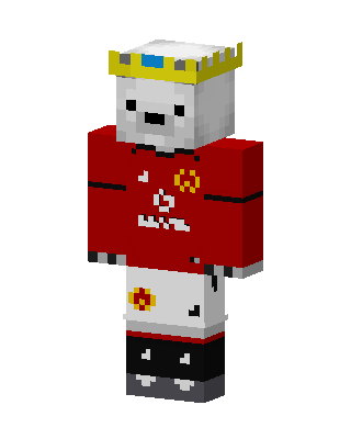 Polar Bear King skin, 3D preview