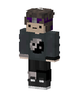 Yin Yang Hoodie skin, 3D preview