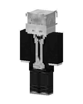 Pale Gentleman skin, 3D preview