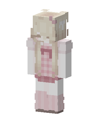 Pink Plaid Girl skin, 3D preview