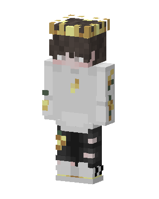 Golden Crown Boy skin, 3D preview