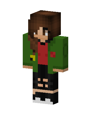 Ripped Jeans Girl skin, 3D preview