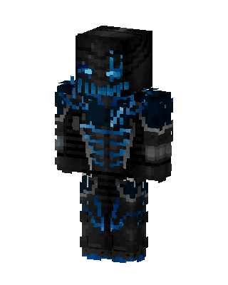 Black Villain Boy skin, 3D preview