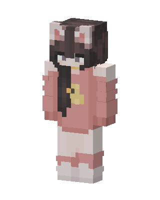 Pink Anime Girl Minecraft skin