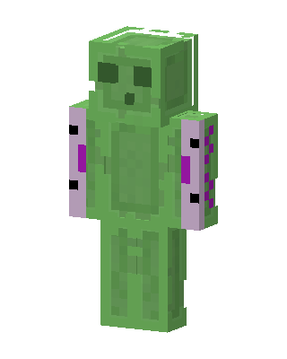 Slime Axolotl Minecraft green skin