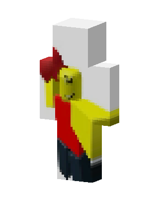Roblox Noob skin, 3D preview