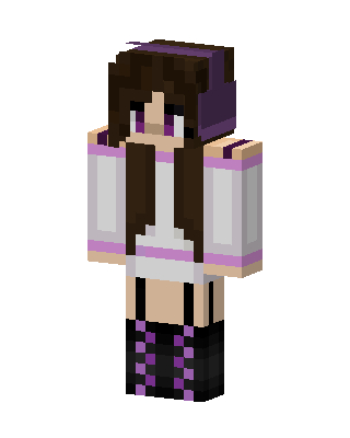 White Anime Girl Minecraft skin
