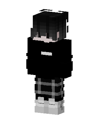 Shadow Hoodie Boy skin, 3D preview