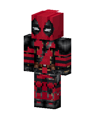 Deadpool skin, 3D preview