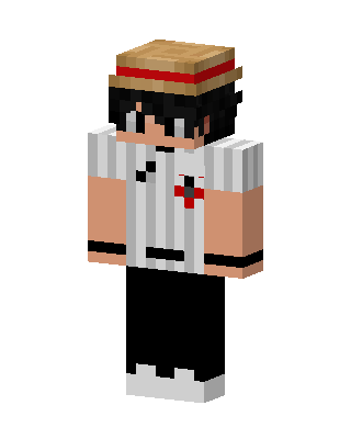 Straw Hat Baseball skin, 3D preview