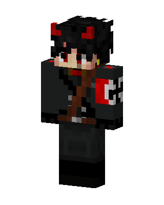 Black Demon Boy Minecraft skin