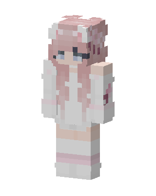 White Anime Girl Minecraft skin