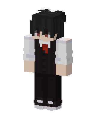 Red Tie Student skin, 3D preview