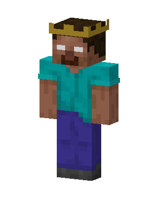 Teal King Minecraft skin