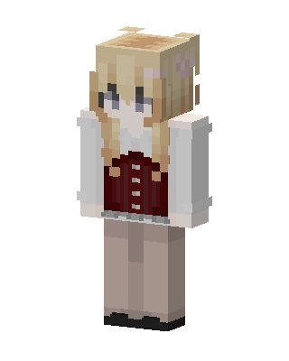 White Student Girl Minecraft skin