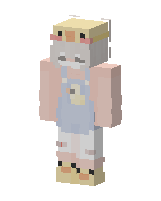 Duckling Overalls skin, 3D preview