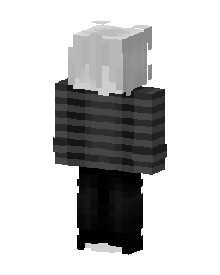 Striped Sweater Boy skin, 3D preview