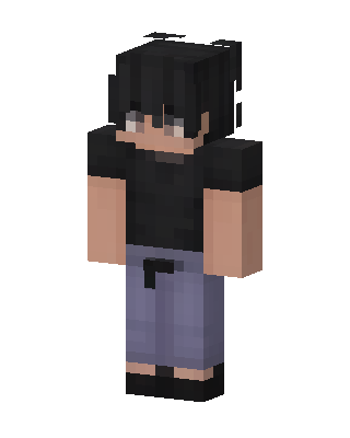 Shadow Hoodie Boy skin, 3D preview