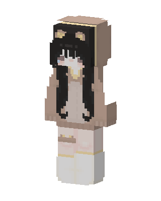Bear Hoodie Girl Minecraft skin