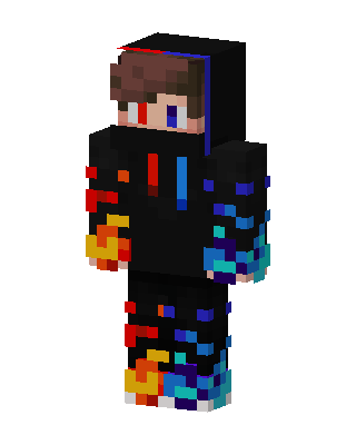 Fire And Ice Minecraft skin