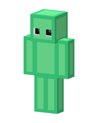 Green Slime Buddy skin, 3D preview