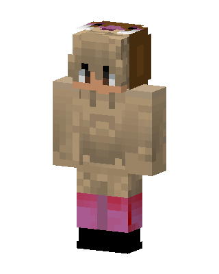 Cozy Tan Hoodie skin, 3D preview