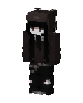 Shadow Bear Hoodie skin, 3D preview