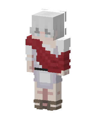 Crimson Maid skin, 3D preview